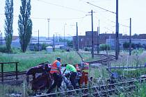 Nehoda na železničním přejezdu v Hrdějovicích