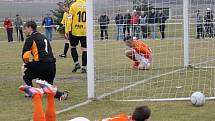 Malše Roudné doma porazila v jarní premiéře Čížovou 2:1. 