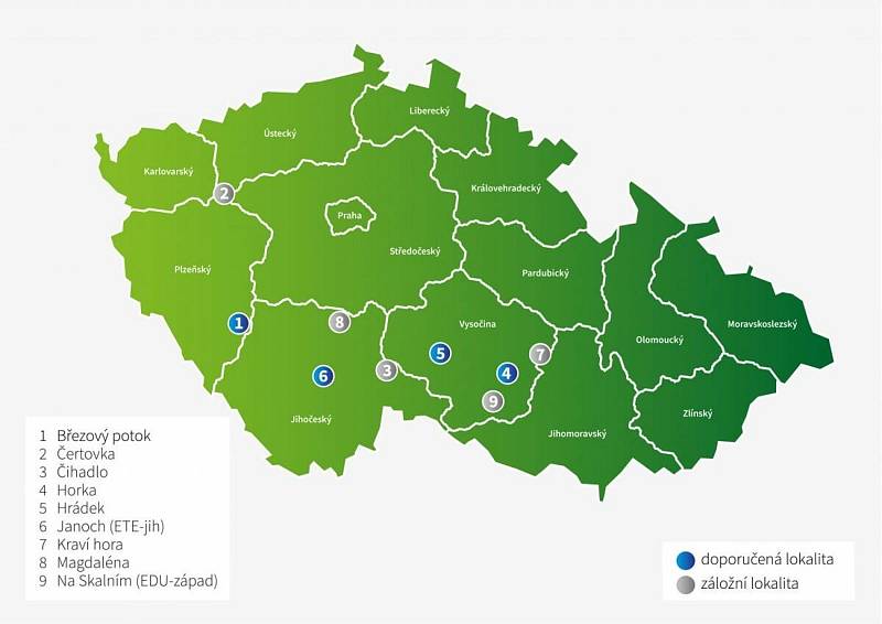 Možné vizualizace hlubinného úložiště jaderného odpadu.