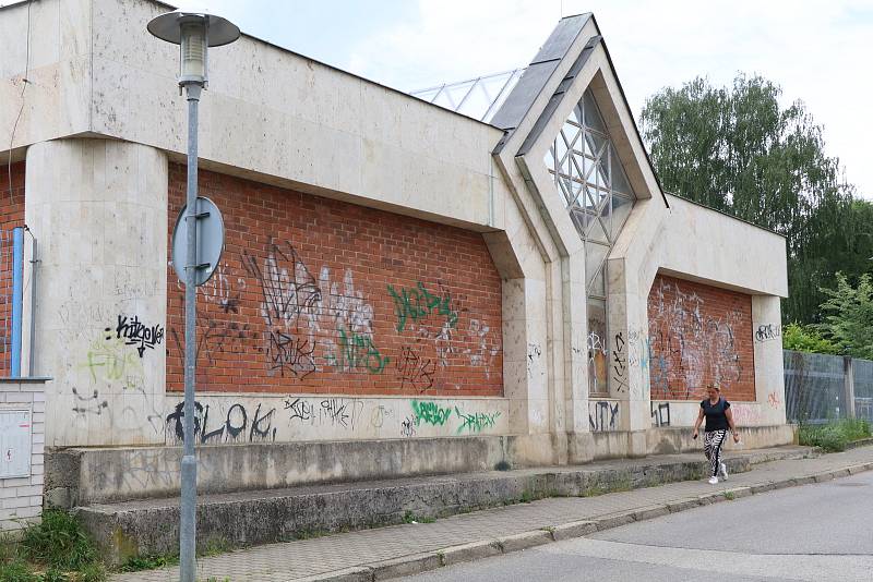 Sokolský ostrov v Budějovicích, nedaleko plovárny