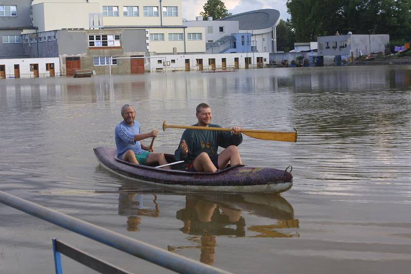 Povodně 2002  na Českobudějovicku.