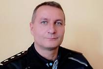 Npor. Bc. Michal Kauca, vedoucí obvodního oddělení policie v Týně nad Vltavou.