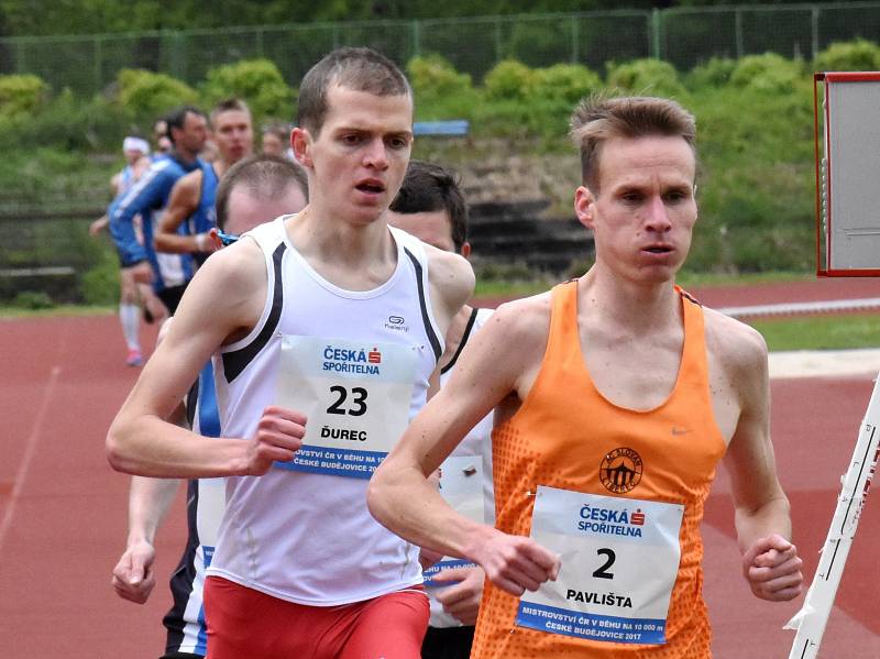 Mistrovství České republiky na 10 000 metrů na dráze v Českých Budějovicích.