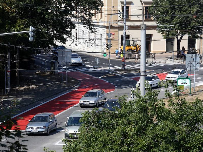 Křižovatka na Mariánském náměstí