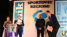 Slavnostní vyhlášení Sportovce regionu 2019. Vítězem ankety se stal letec Martin Šonka.
