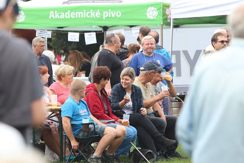 Pivní slavnosti na českobudějovickém Sokolském ostrově.