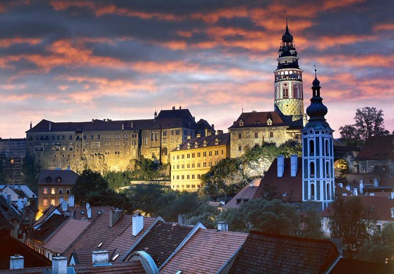 Pohled na Český Krumlov.