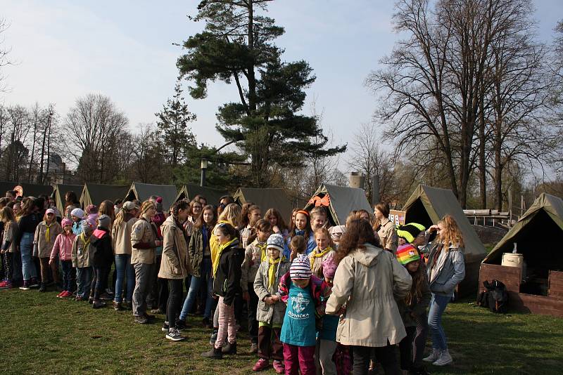 V Českých Budějovicích se konala v sobotu tradiční skautská pouť - prezentace činnosti pro veřejnost.