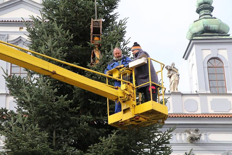 Vánoční strom pro České Budějovice.