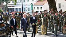 Voják Kamil Beneš, který zemřel při útoku v Afgánistánu, byl pohřben v Hluboké nad Vltavou