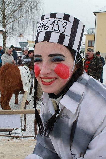 V obci Nesměň se uskutečnil první letošní masopust.