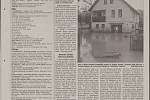 Co jsme psali o povodních v sobotu 10. srpna 2002.