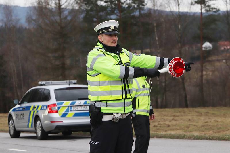 Dopravní akce u Strážkovic na Českobudějovicku