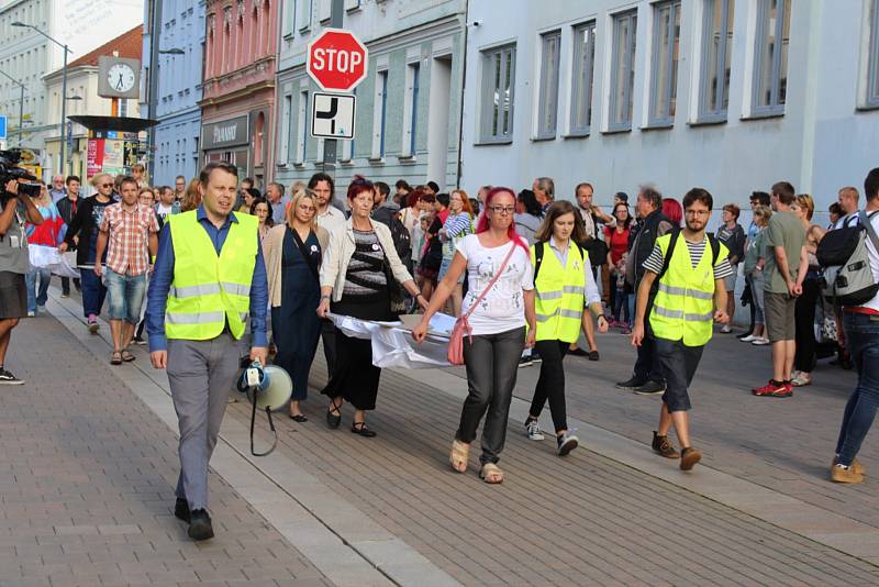 Připomínka událostí roku 1969 v Českých Budějovicích 21. srpna 2019.