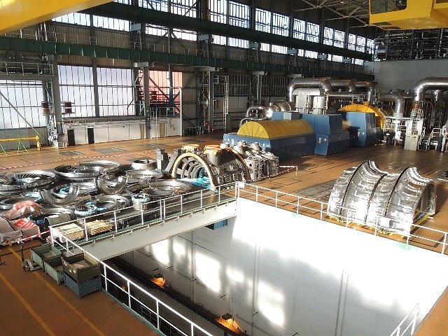 Příprava na výměnu nízkotlakých dílů turbíny v prvním bloku Jaderné elektrárny Temelín