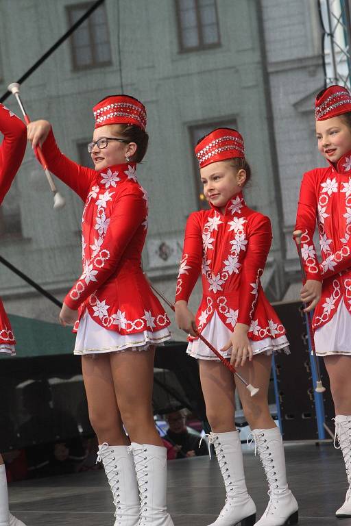 Mezinárodní gymnastické soutěže Eurogym začne v Českých Budějovicích přesně za 101 dní. Na snímku spolek Hlubocké princezny.