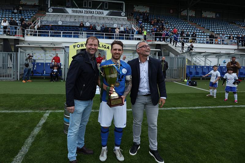 Finále krajského fotbalového poháru Hluboká - Lišov (5:2) na stadionu na Střeleckém ostrově.