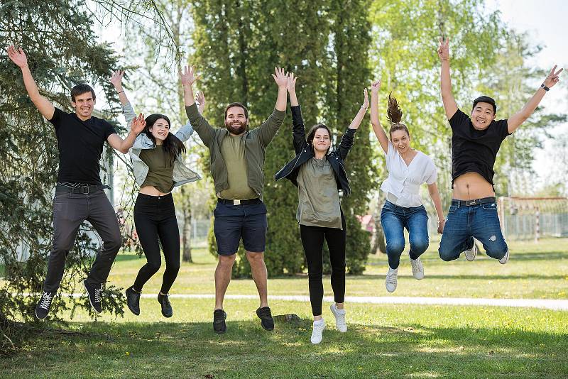 Studenti Vysoké školy technické a ekonomické v Českých Budějovicích.