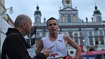Vítěz českobudějovického půlmaratonu Vít Pavlišta