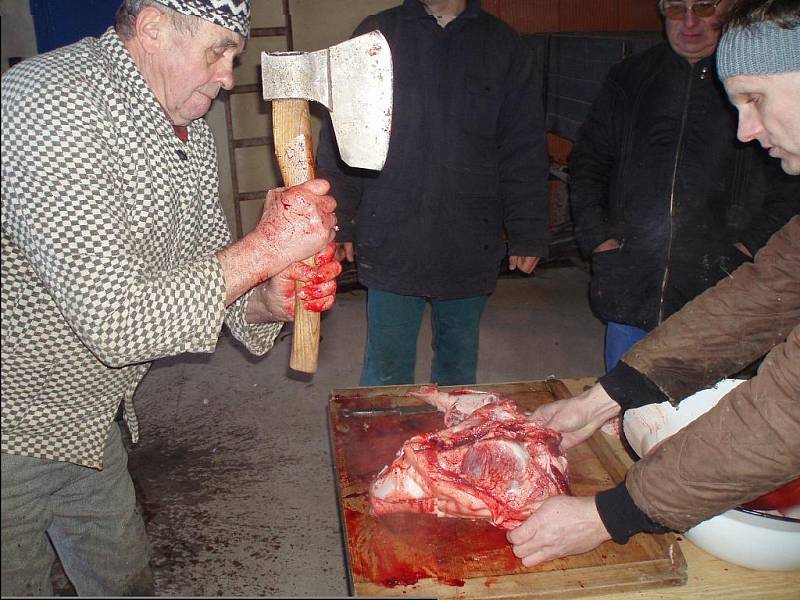 Než se dostanou na stůl výborné zabijačkové pochoutky, stojí to spoustu úsilí. Redaktor Českobudějovického deníku si to vyzkoušel na vlastní kůži