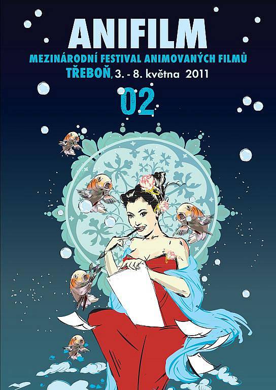 V Třeboni se od 3. do 8. května uskuteční festival animovaných filmů Anifilm. Letošním symbolem bude krasavice v muchovském duchu. 