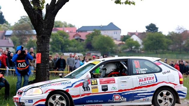 Jan Jinderle na trati Rallye Český Krumlov.