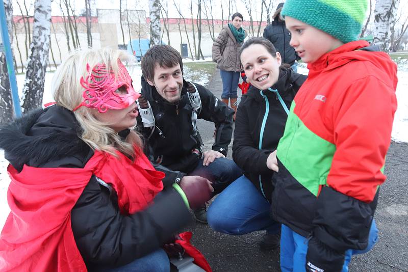 Stezka odvahy v českobudějovické Stromovce.