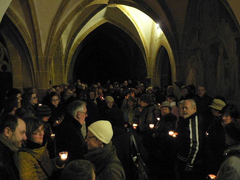 Rorátní mše v pátek 23. 12. v Č. Budějovicích, se vzpomínkou na Václava Havla.