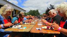 V Borovanech u Českých Budějovic se od 9. do 10. července uskutečnil rodinný festival Borůvkobraní. Po dvouleté přestávce se na pestrý program vrátila i soutěž o největšího jedlíka borůvkových knedlíků.