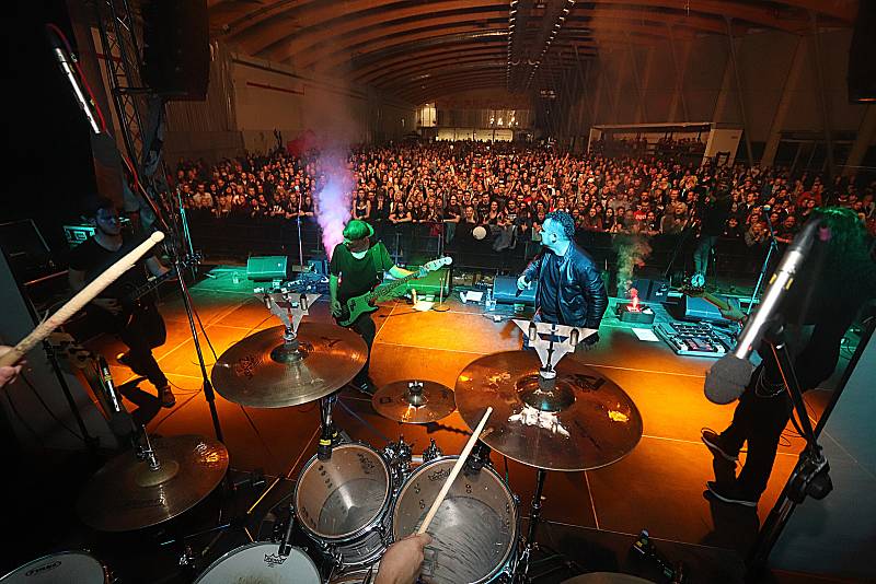 Českobudějovický Pardálfest na Výstavišti,na snímcích jsou kapely Trautenberk,Seven a Dymytry