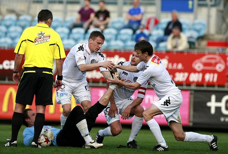 Utkání 22. kola Gambrinus ligy mezi SK Dynamo České Budějovice a 1.FC Slovácko.