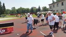 Družstva seniorů sportovala na seniorských hrách.