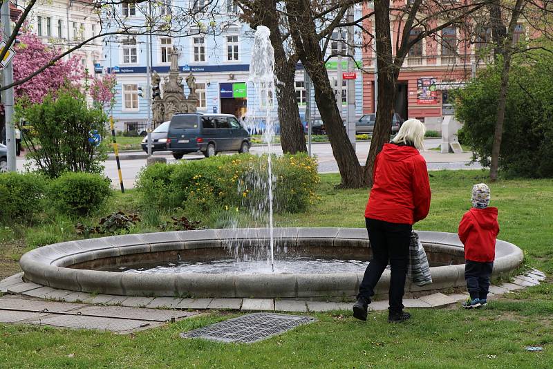 Fontány v Českých Budějovicích.