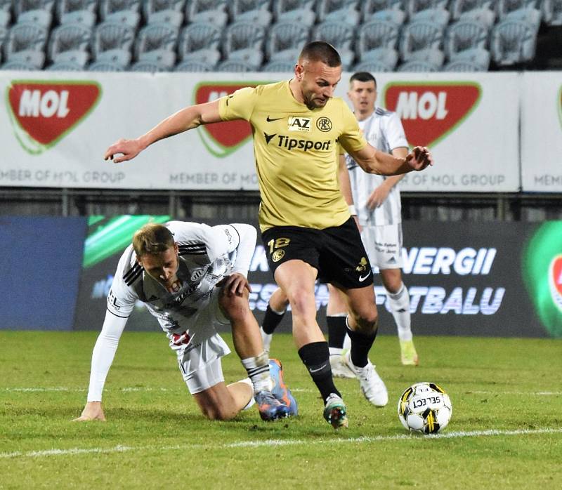 Fotbalový MOL Cup: Dynamo České Budějovice - Zbrojovka Brno 2:1 (2:0).