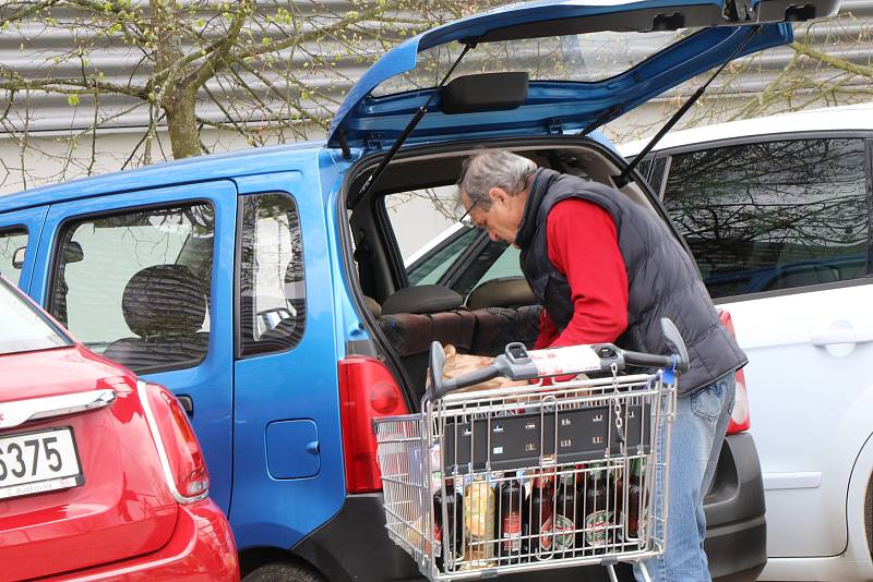 Páteční nákupy v českobudějovickém Kauflandu.