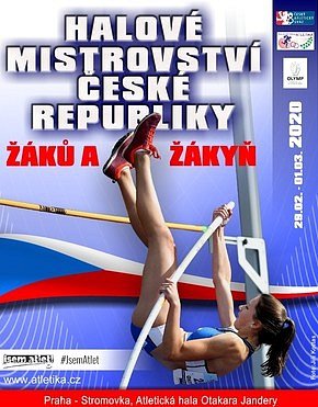 Plakát šampionátu mladých atletů.