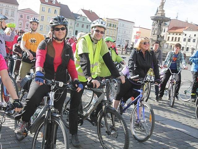 Velká jarní cyklojízda v Českých Budějovicích.