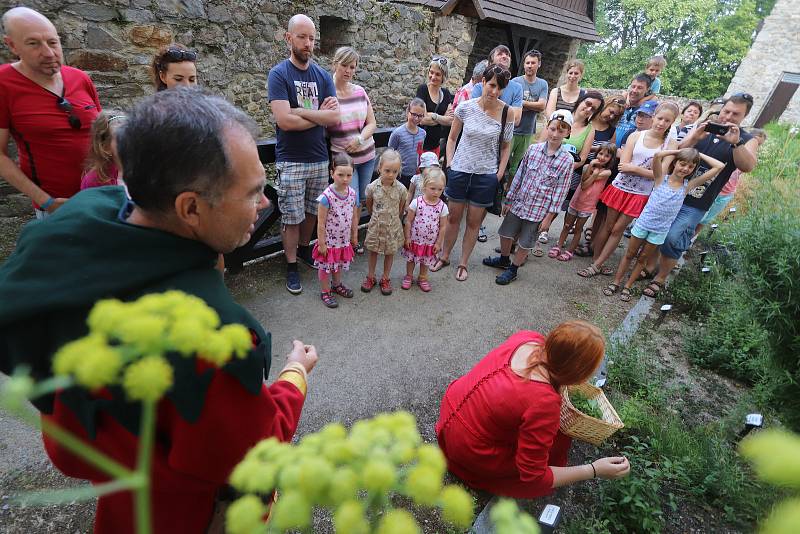 Komentované prohlídky na hradě v Nových Hradech pro děti,kde provází v roli hraběnky Terezie Lucie Mrvková