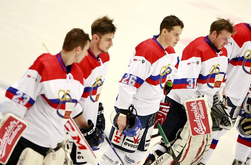 Utkání  1. ligy ledního hokeje mezi HC Motor České Budějovice a BK Mladá Boleslav