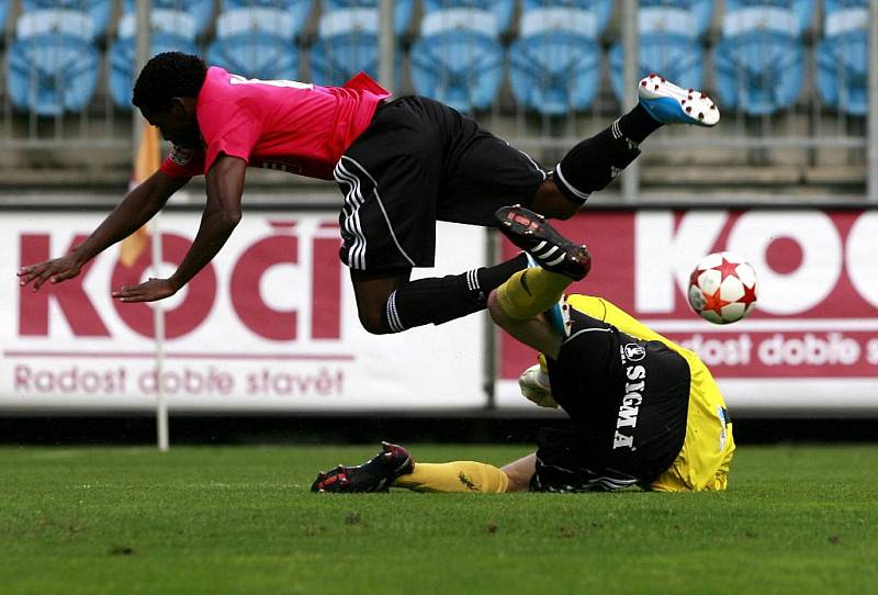 Utkání 29. kola fotbalové Gambrinus ligy mezi Dynamo České Budějovice a SK Sigma Olomouc.