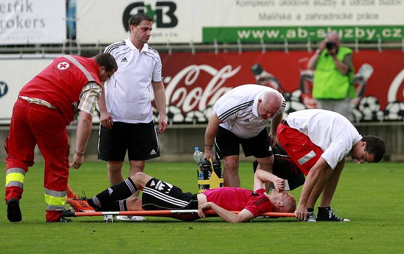 Utkání 29. kola fotbalové Gambrinus ligy mezi Dynamo České Budějovice a SK Sigma Olomouc.