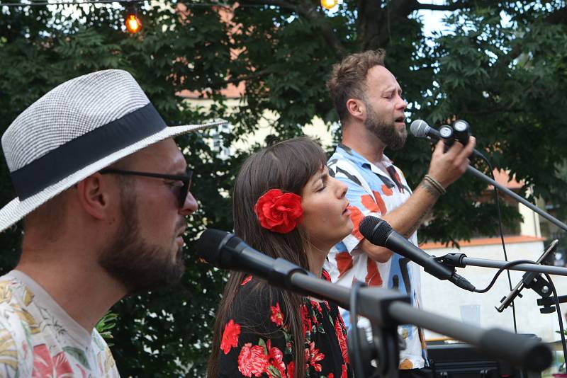 Jihočeský jazzový festival. Colorfull people na Sokolském ostrově v Českých Budějovicích.