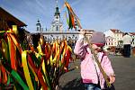 Velikonoční trhy na náměstí Přemysla Otakara II. v Českých Budějovicích