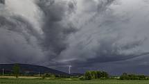 Ilustrační foto, extrémní bouřkové jevy jako supercela, tromba, self cloud a další.