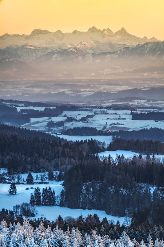 Alpy z Vítkova hrádku objektivem Lukáše Galla