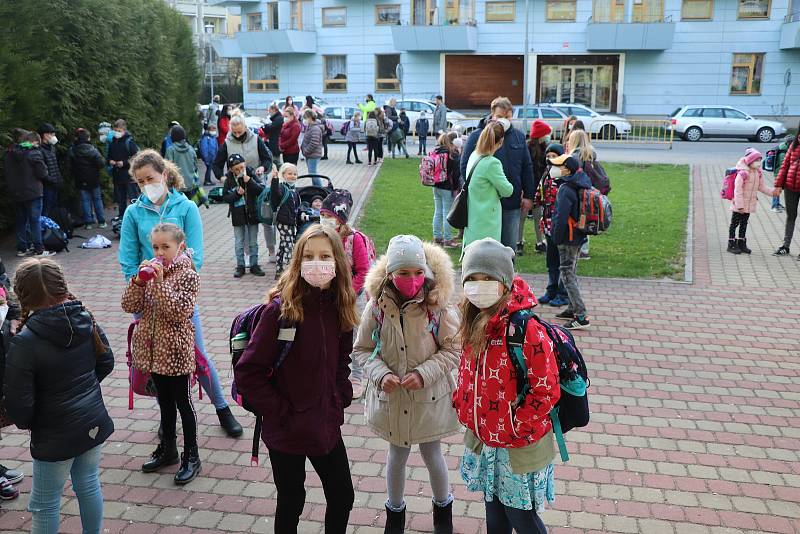 První školní den v ZŠ Nerudova v Českých Budějovicích
