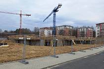 Stavba nových bytů ve dvou komplexech u českobudějovické Branišovské ulice.