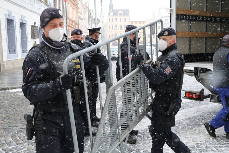 Policie se připravuje na demonstraci v Českých Budějovicích