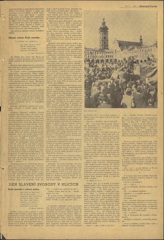 19. května 1945 vyšlo první vydání Jihočeské pravdy.