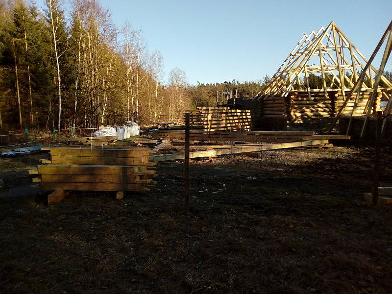 Výlet ke stavbě Archeoskanzenu Trocnov 19. 3.